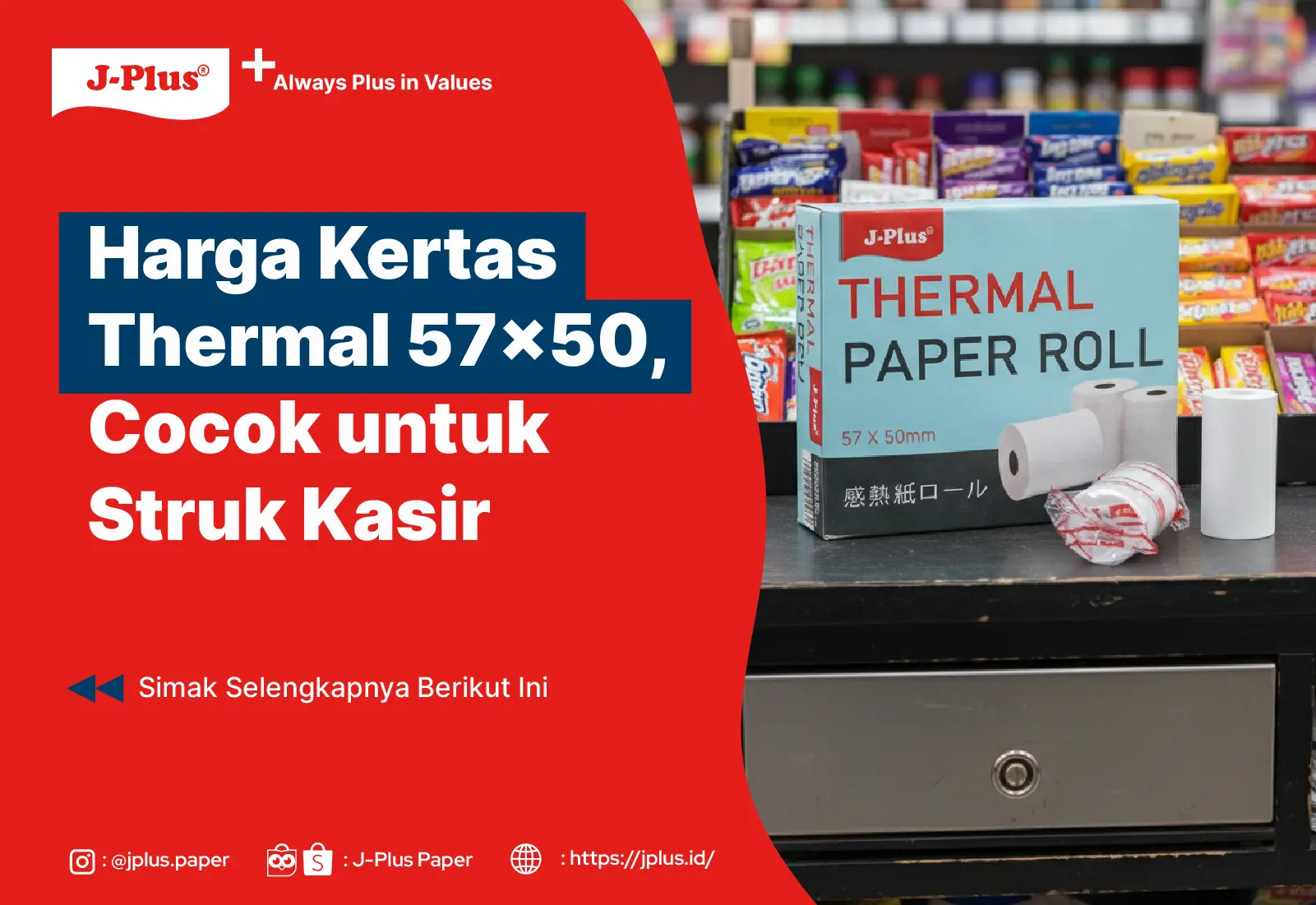 Harga Kertas Thermal 57×50, Cocok untuk Struk Kasir
