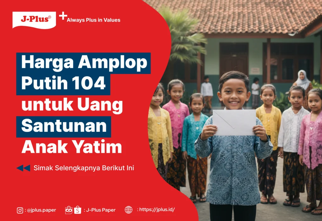 Harga Amplop Putih 104 untuk Uang Santunan Anak Yatim