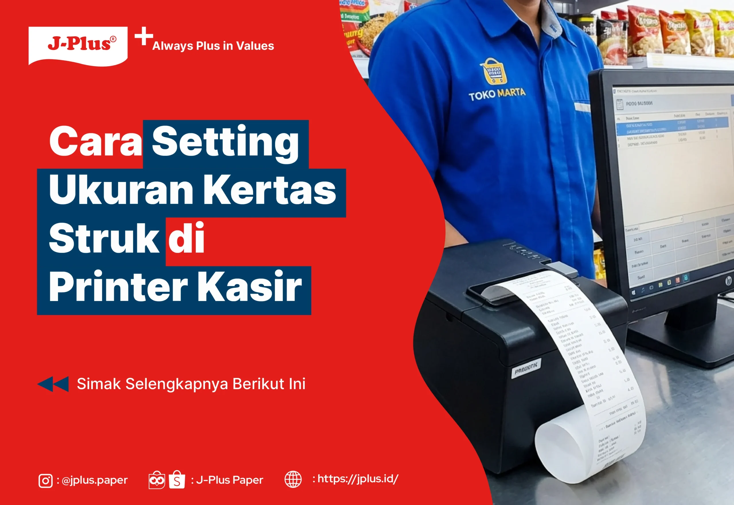 Cara Setting Ukuran Kertas Struk di Printer Kasir