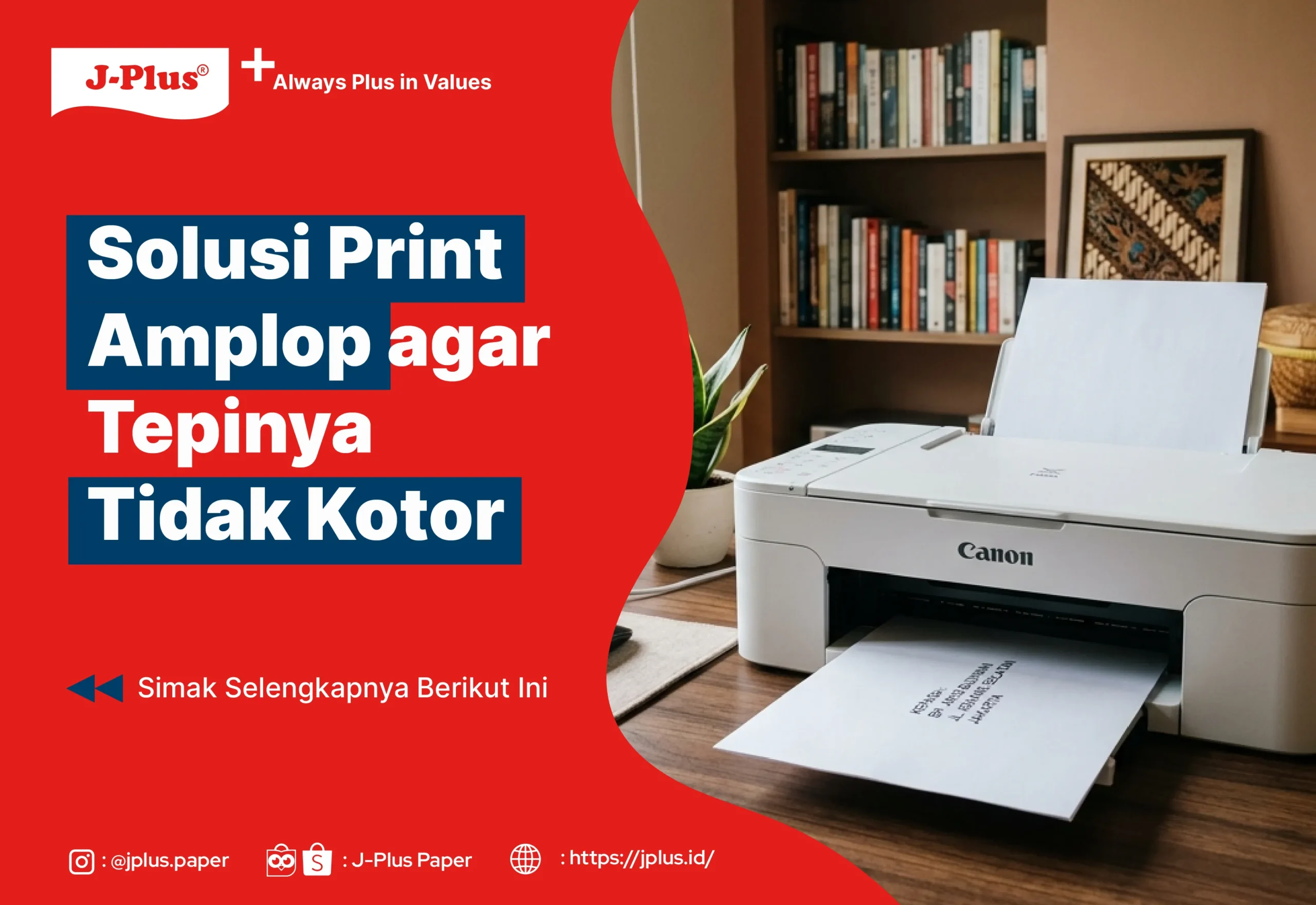 Solusi Print Amplop agar Tepinya Tidak Kotor