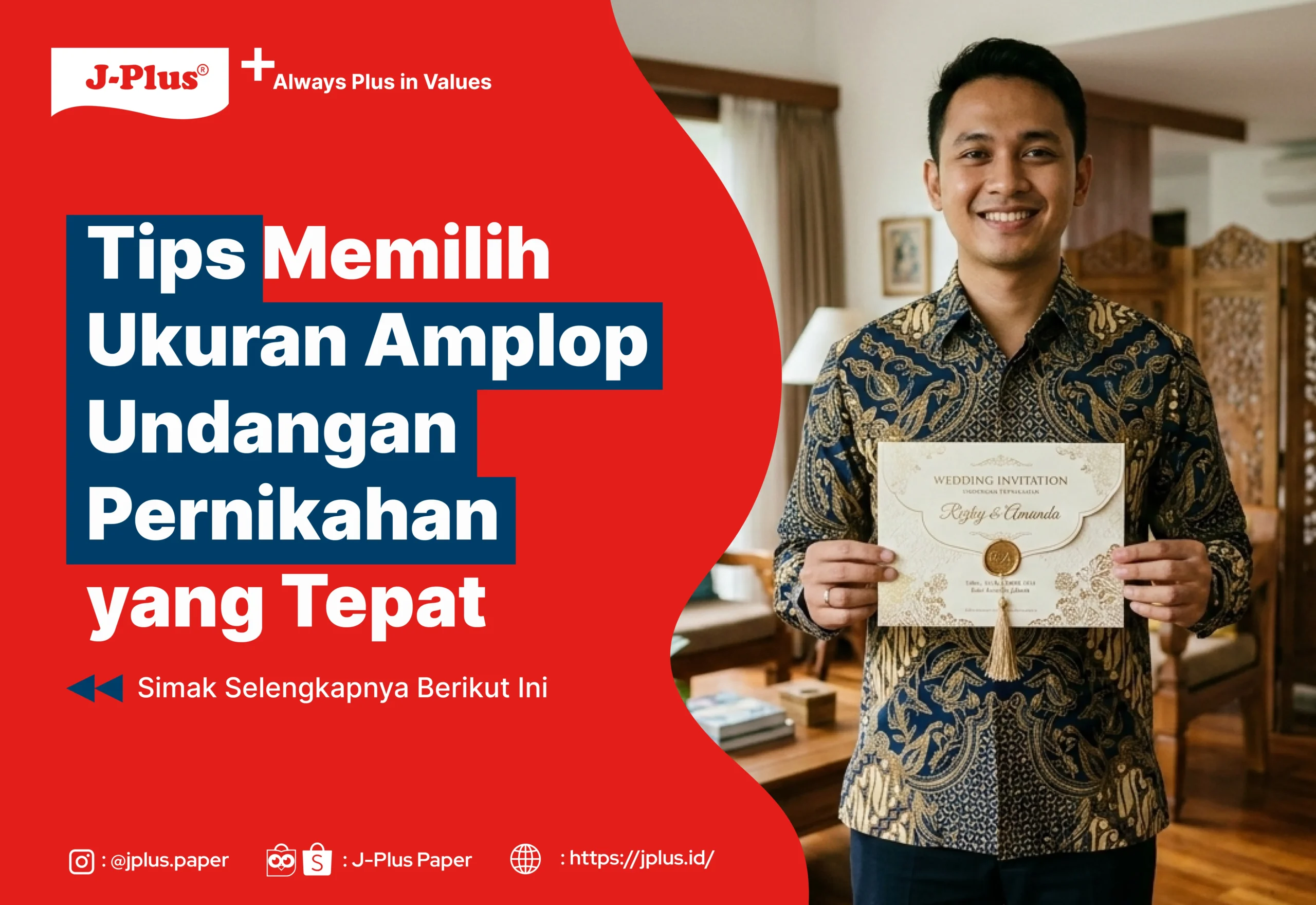 Tips Memilih Ukuran Amplop Undangan Pernikahan yang Tepat