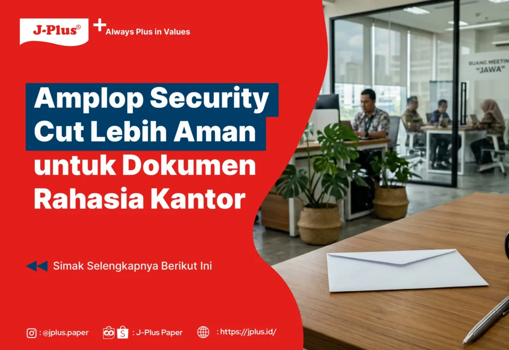 Amplop Security Cut Lebih Aman untuk Dokumen Rahasia Kantor