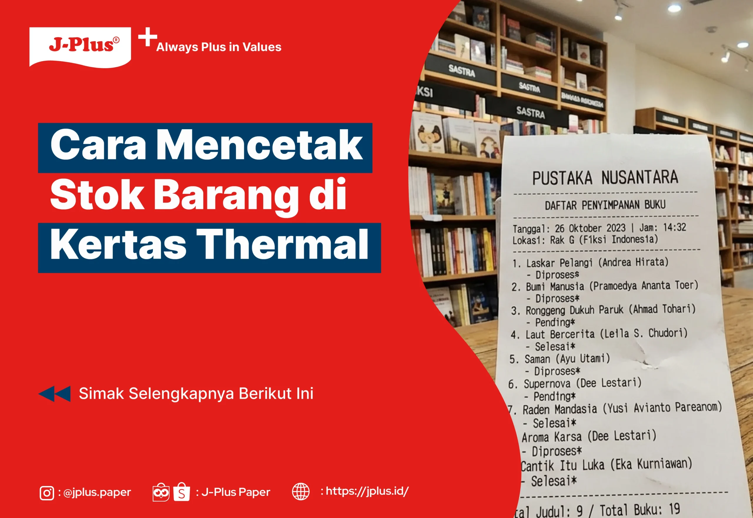 Cara Mencetak Stok Barang di Kertas Thermal