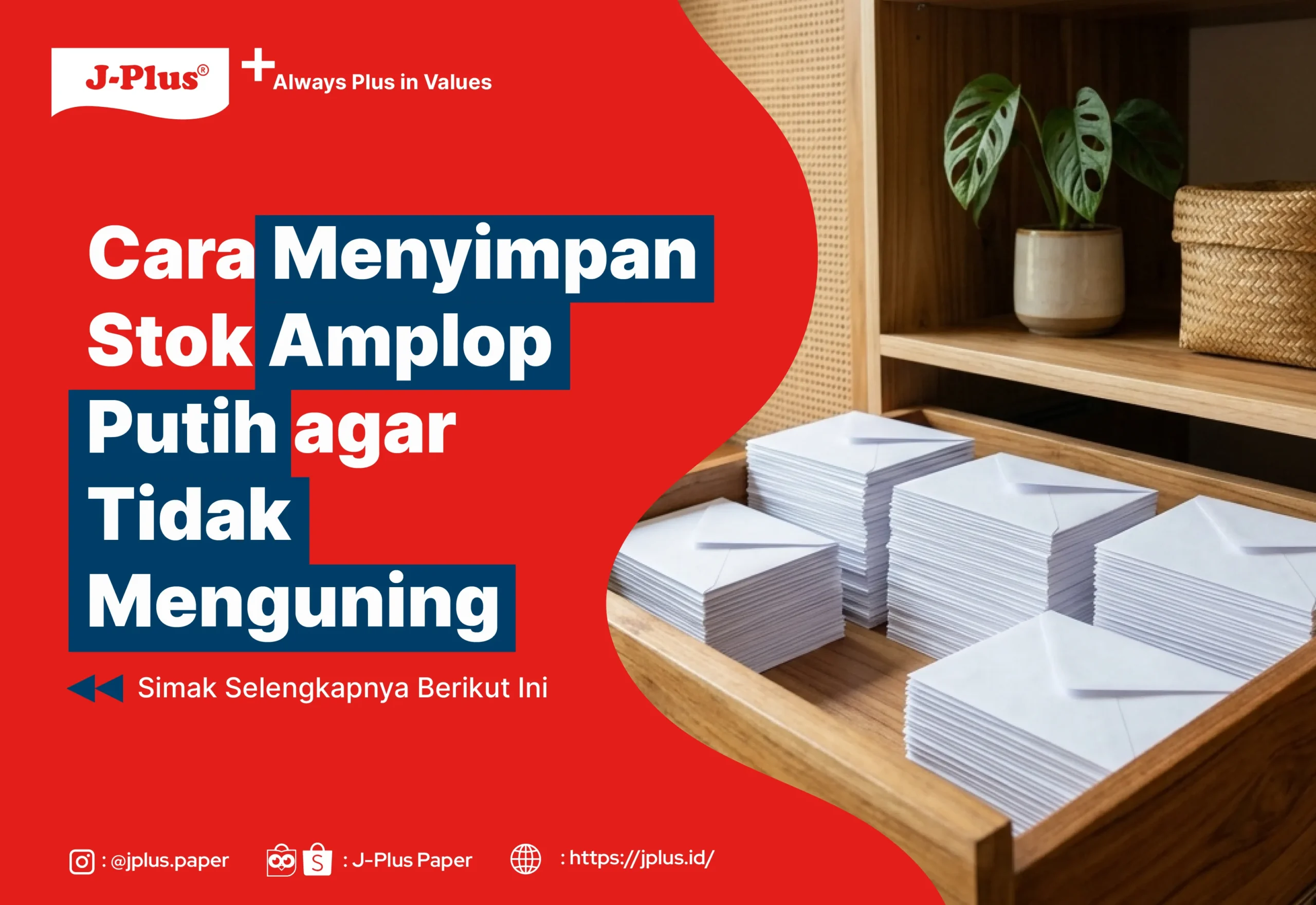 Cara Menyimpan Stok Amplop Putih agar Tidak Menguning