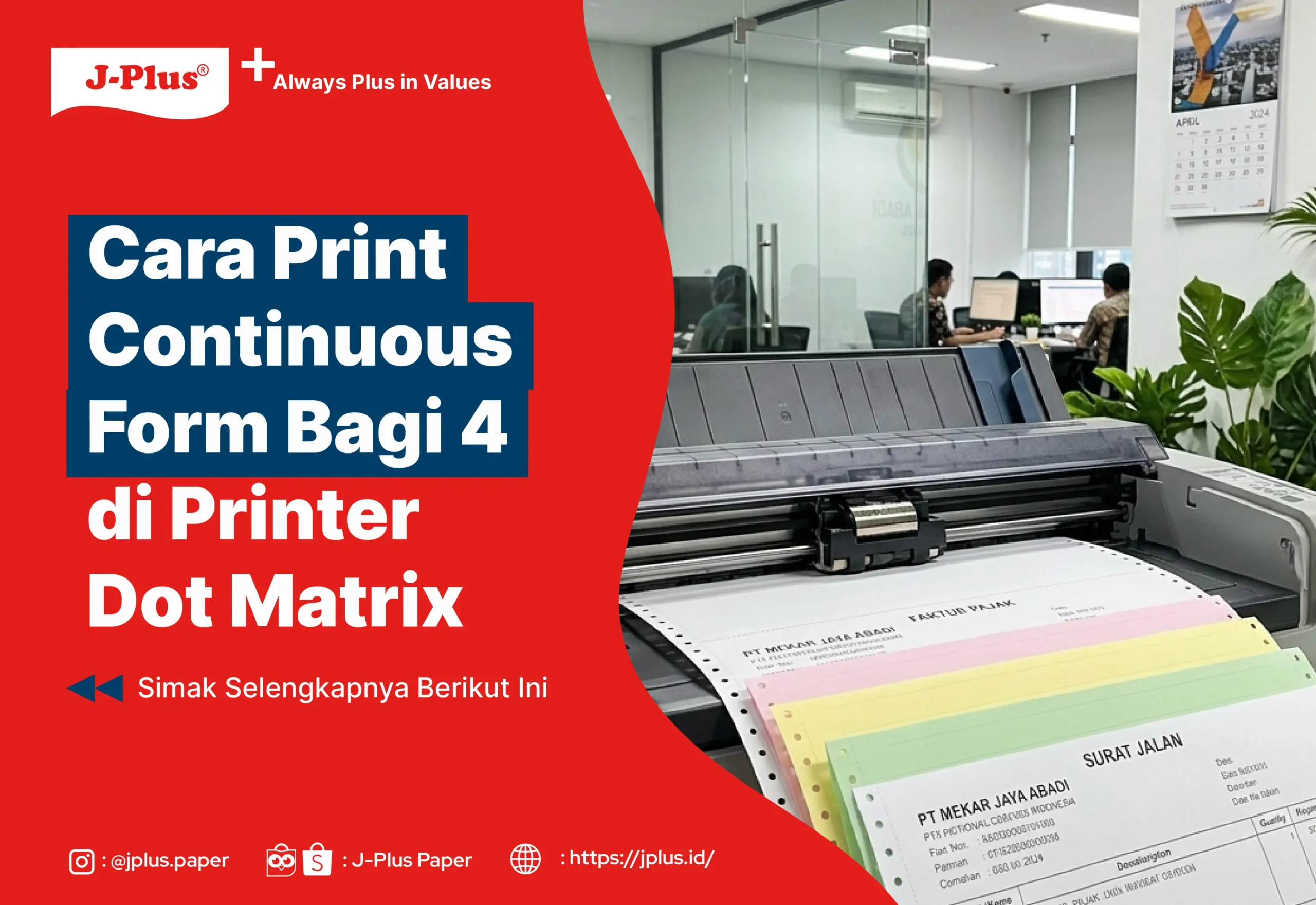 Cara Print Continuous Form Bagi 4