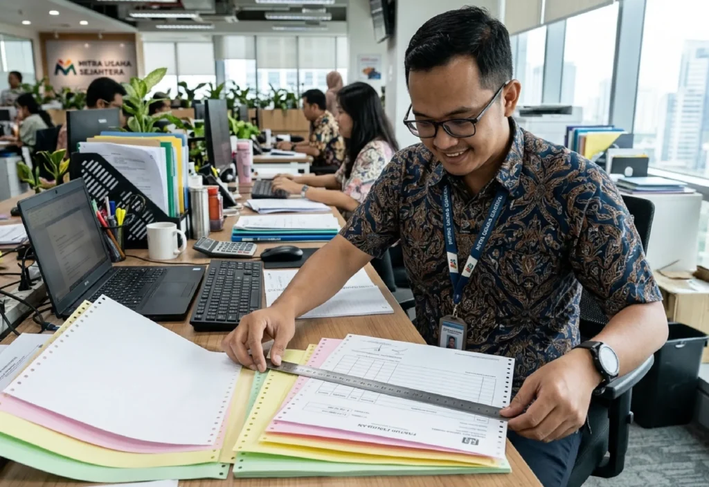 Cara Print Continuous Form Bagi 4