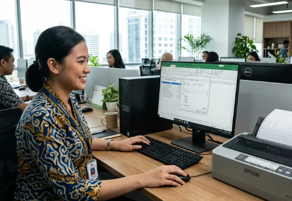 Cara Print Continuous Form Bagi 4