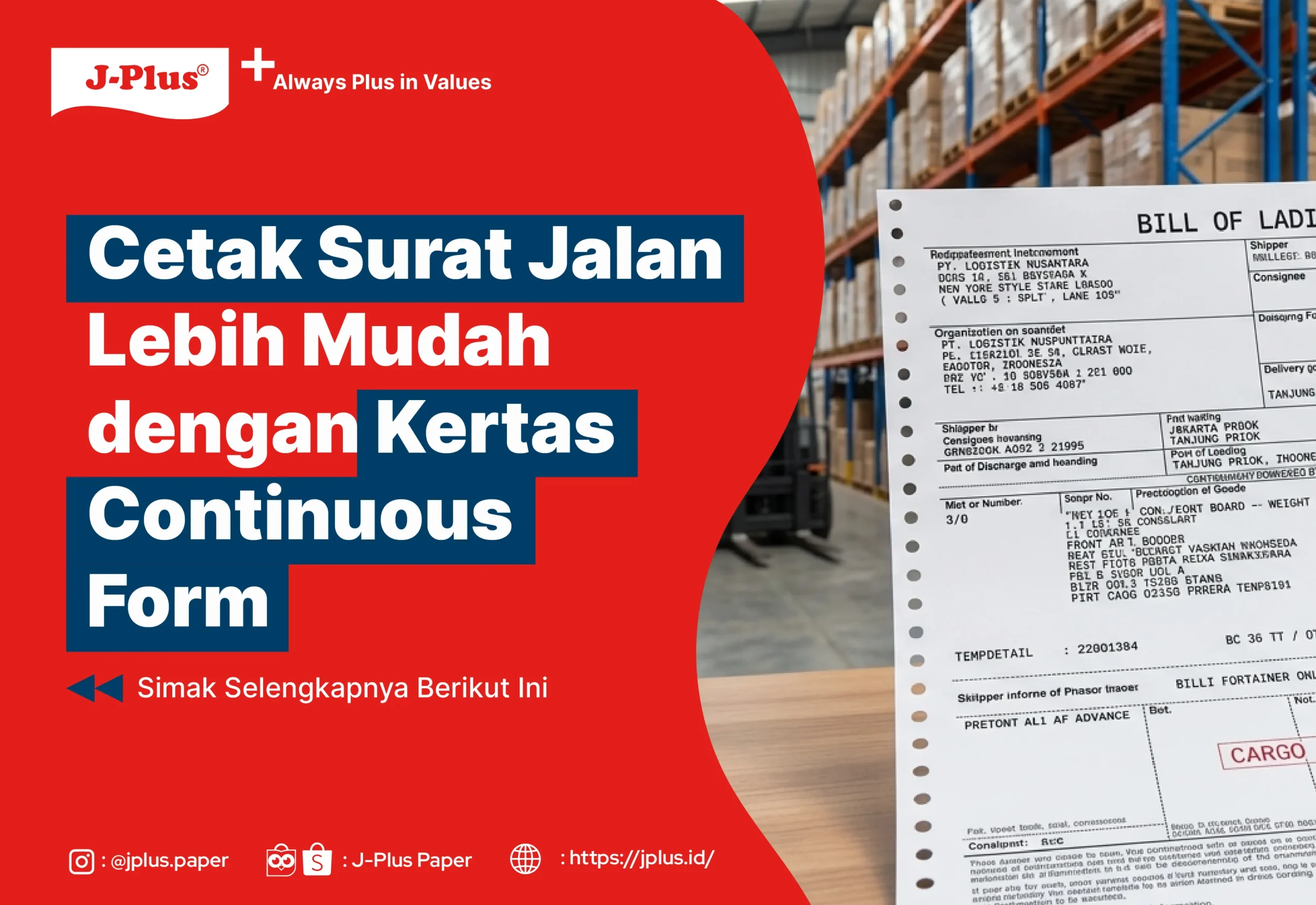 Cetak Surat Jalan Lebih Mudah dengan Kertas Continuous Form