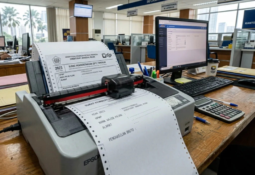 Continuous Form untuk Cetak Laporan Pajak