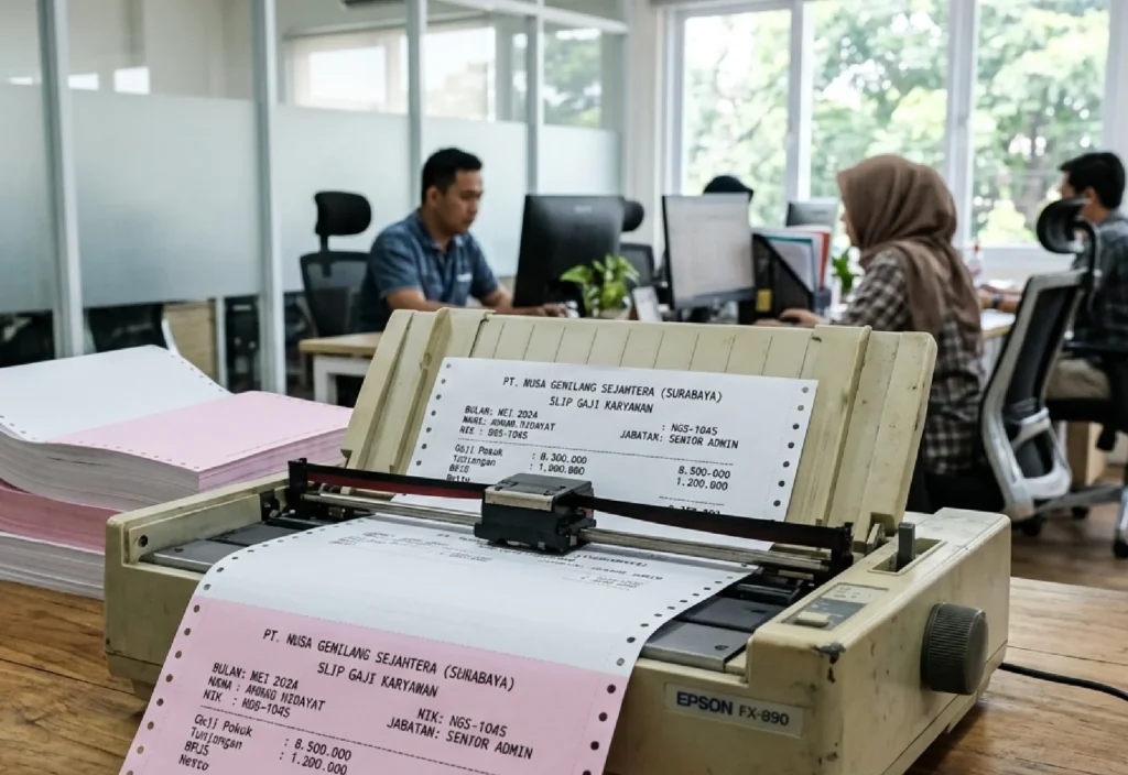 Continuous Form untuk Slip Gaji Jaga Keamanan Data Penting