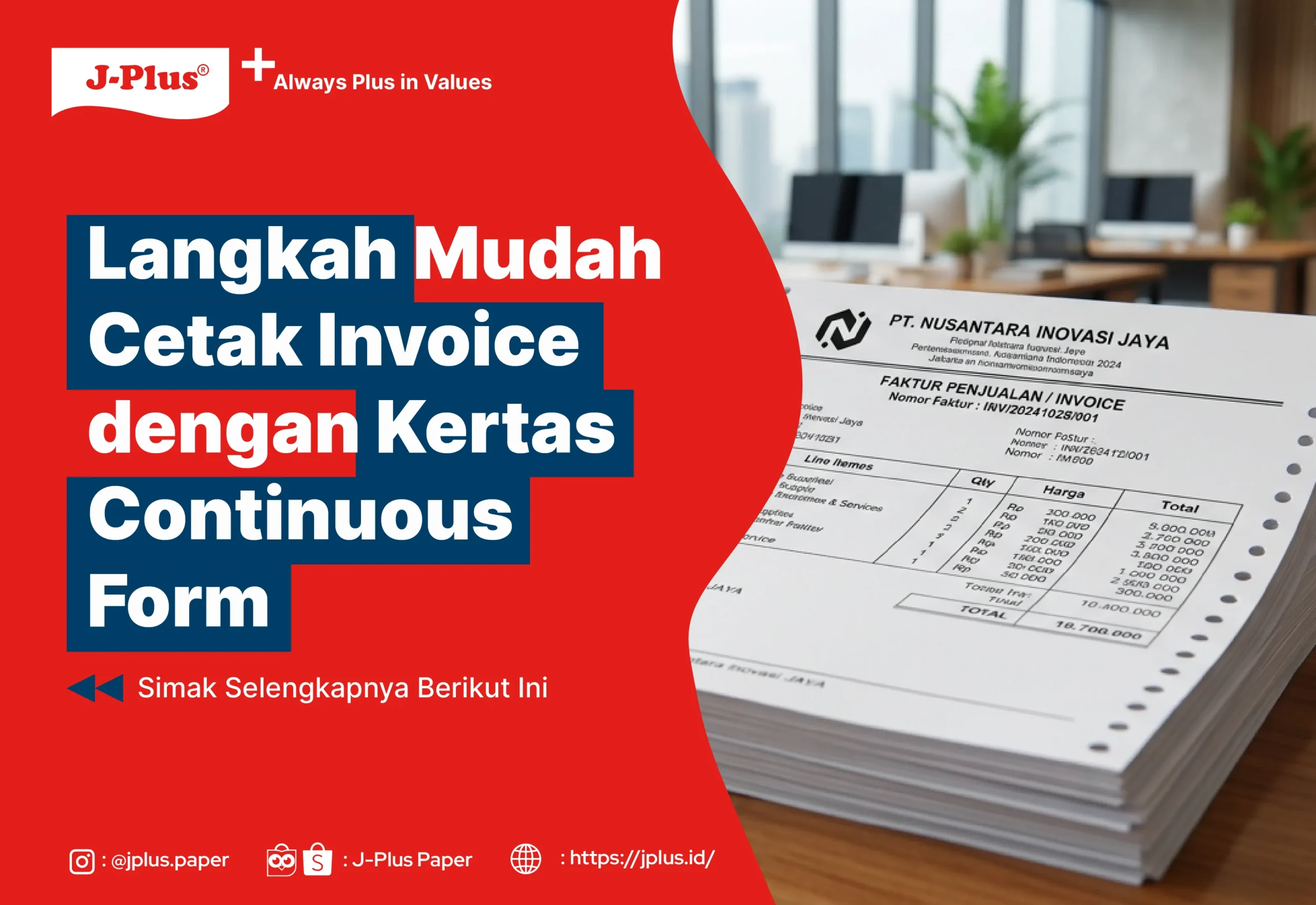 Langkah Mudah Cetak Invoice dengan Kertas Continuous Form