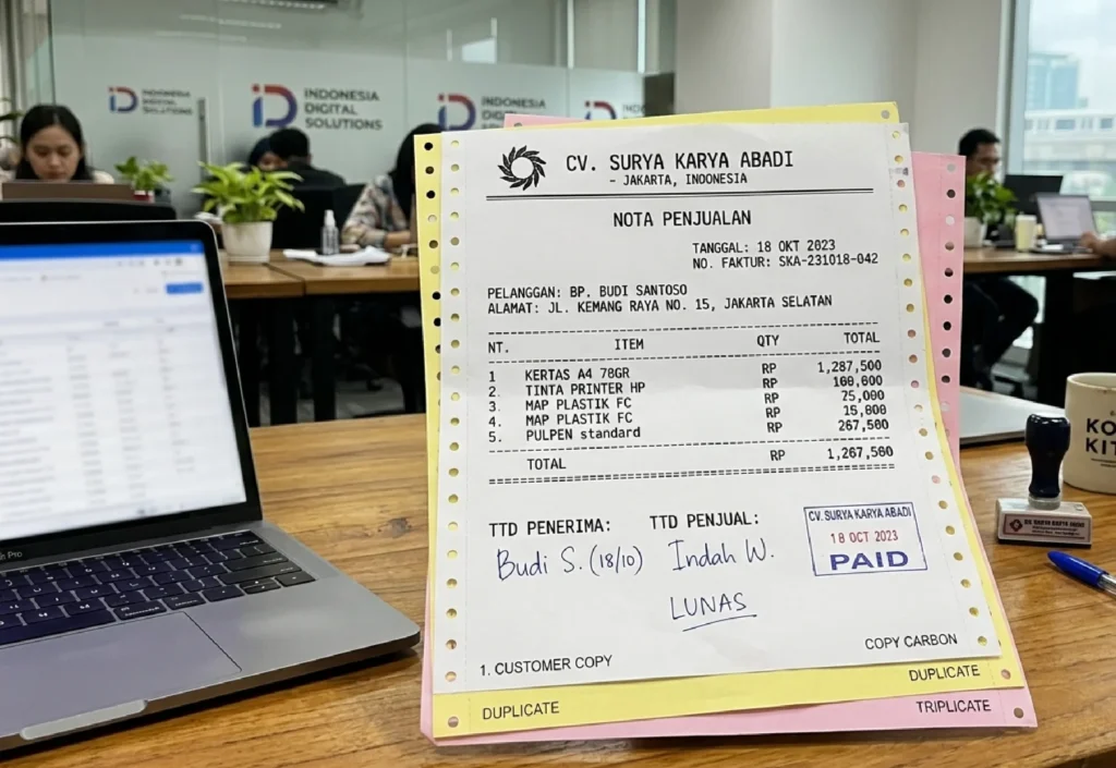 Langkah Mudah Cetak Invoice dengan Kertas Continuous Form