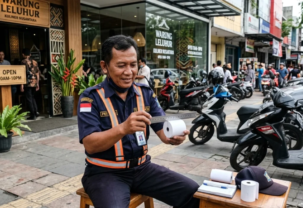 Langkah Mudah Pasang Kertas Thermal di Mesin Parkir