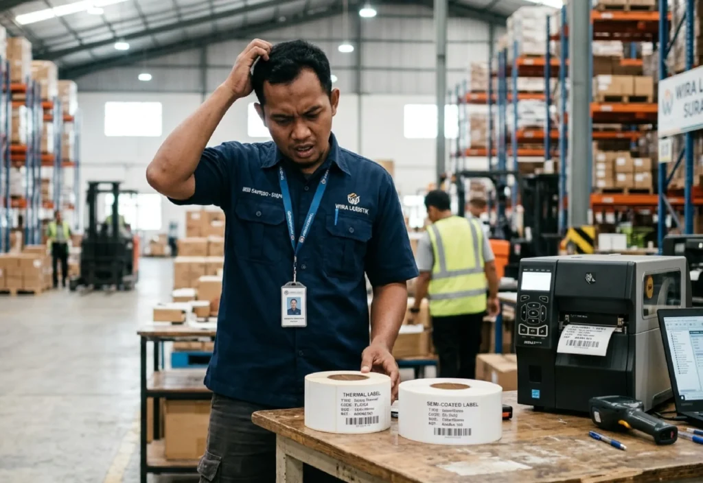 Perbedaan Label Thermal dan Semicoated