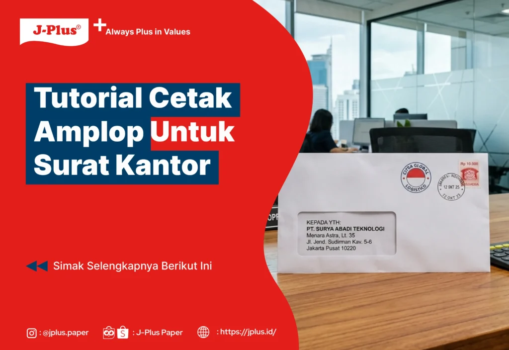 Tutorial Cetak Amplop Untuk Surat Kantor