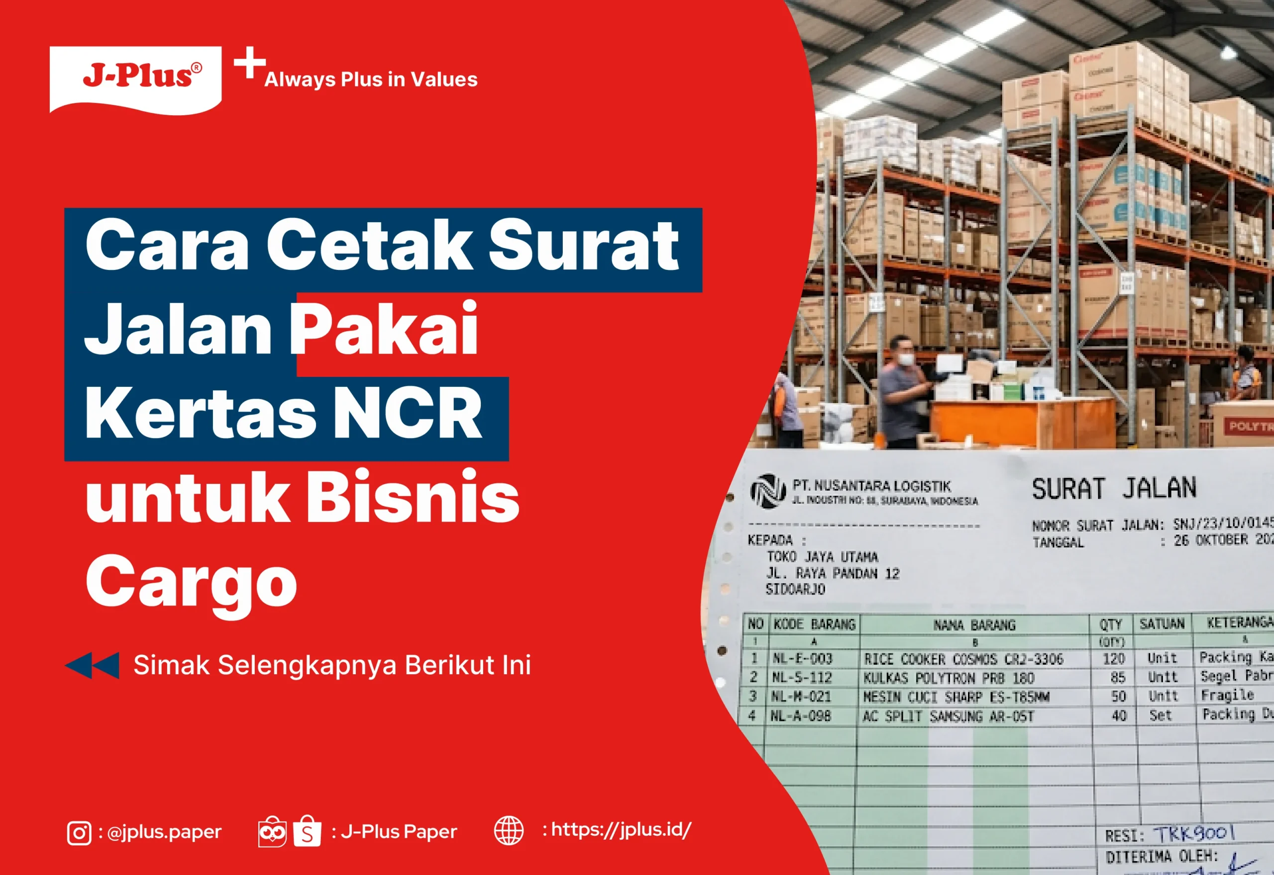 Cara Cetak Surat Jalan Pakai Kertas NCR untuk Bisnis Cargo