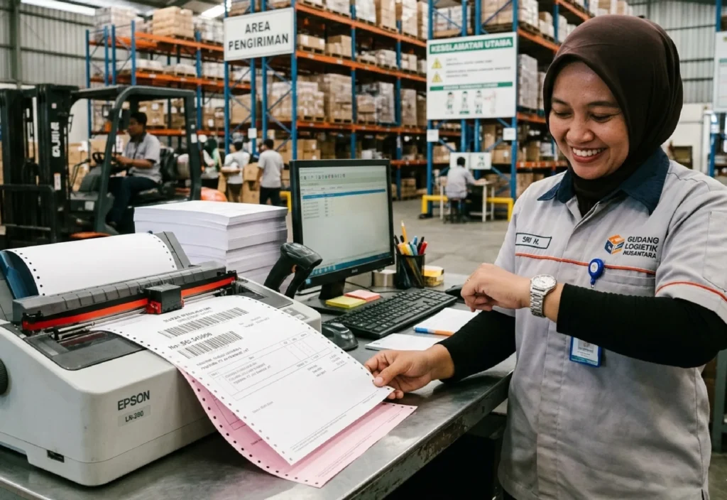 Cara Cetak Surat Jalan Pakai Kertas NCR untuk Bisnis Cargo