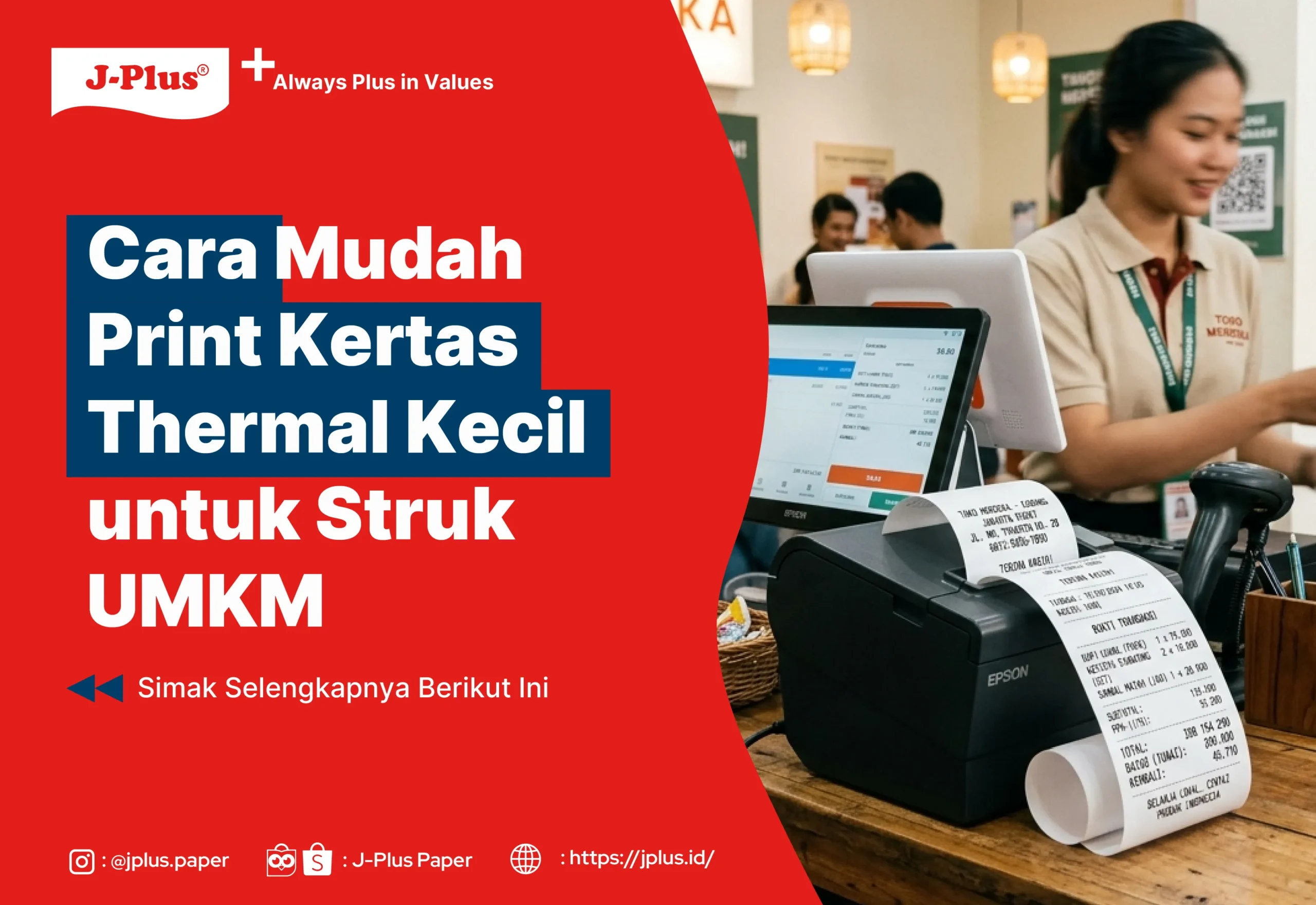 Cara Mudah Print Kertas Thermal Kecil untuk Struk UMKM