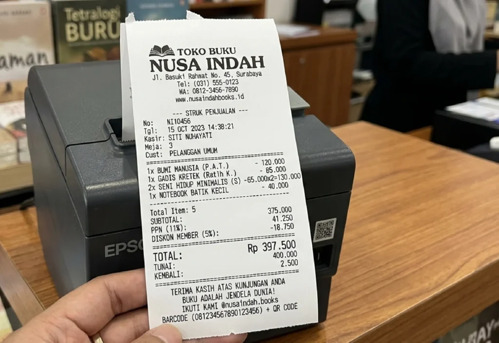 Cara Mudah Print Kertas Thermal Kecil untuk Struk UMKM