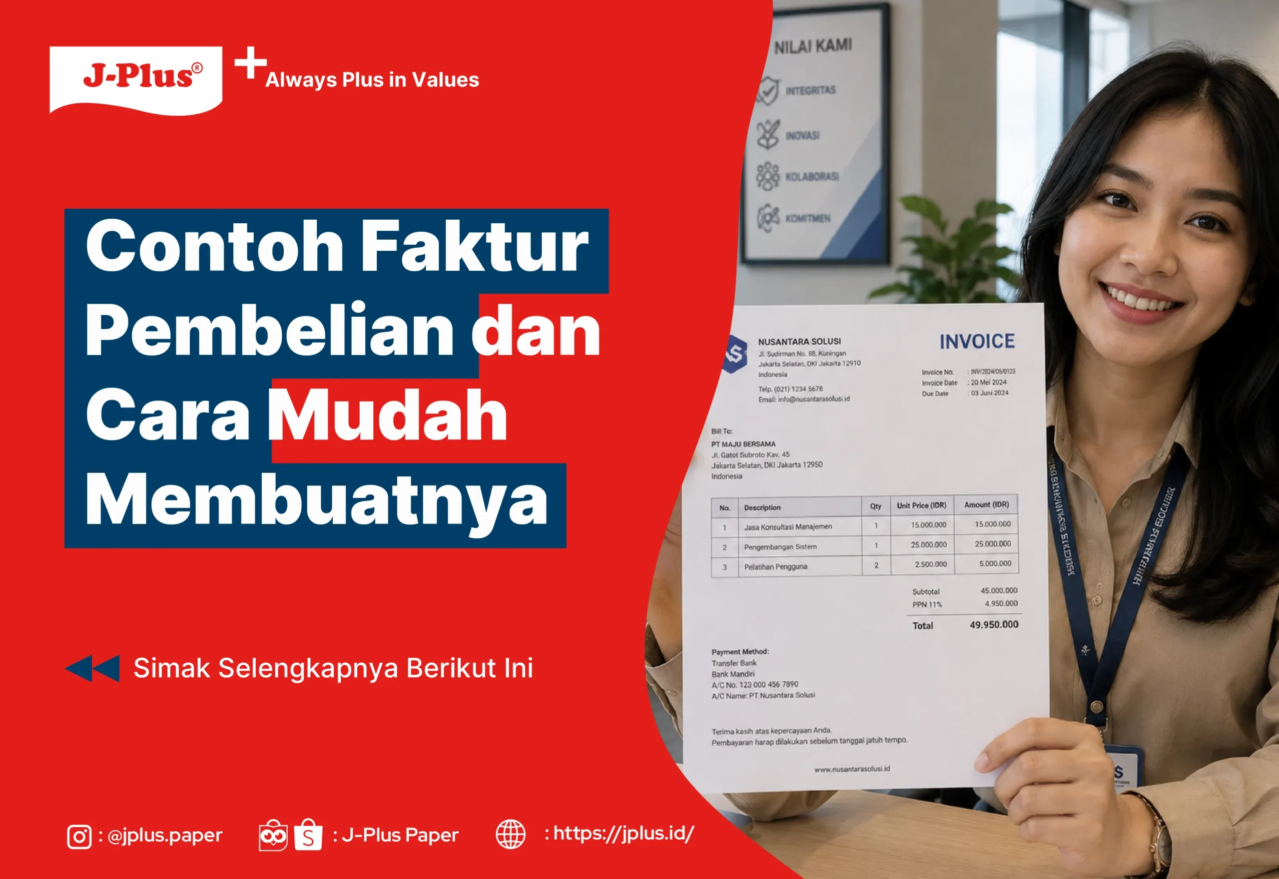 Contoh Faktur Pembelian dan Cara Mudah Membuatnya