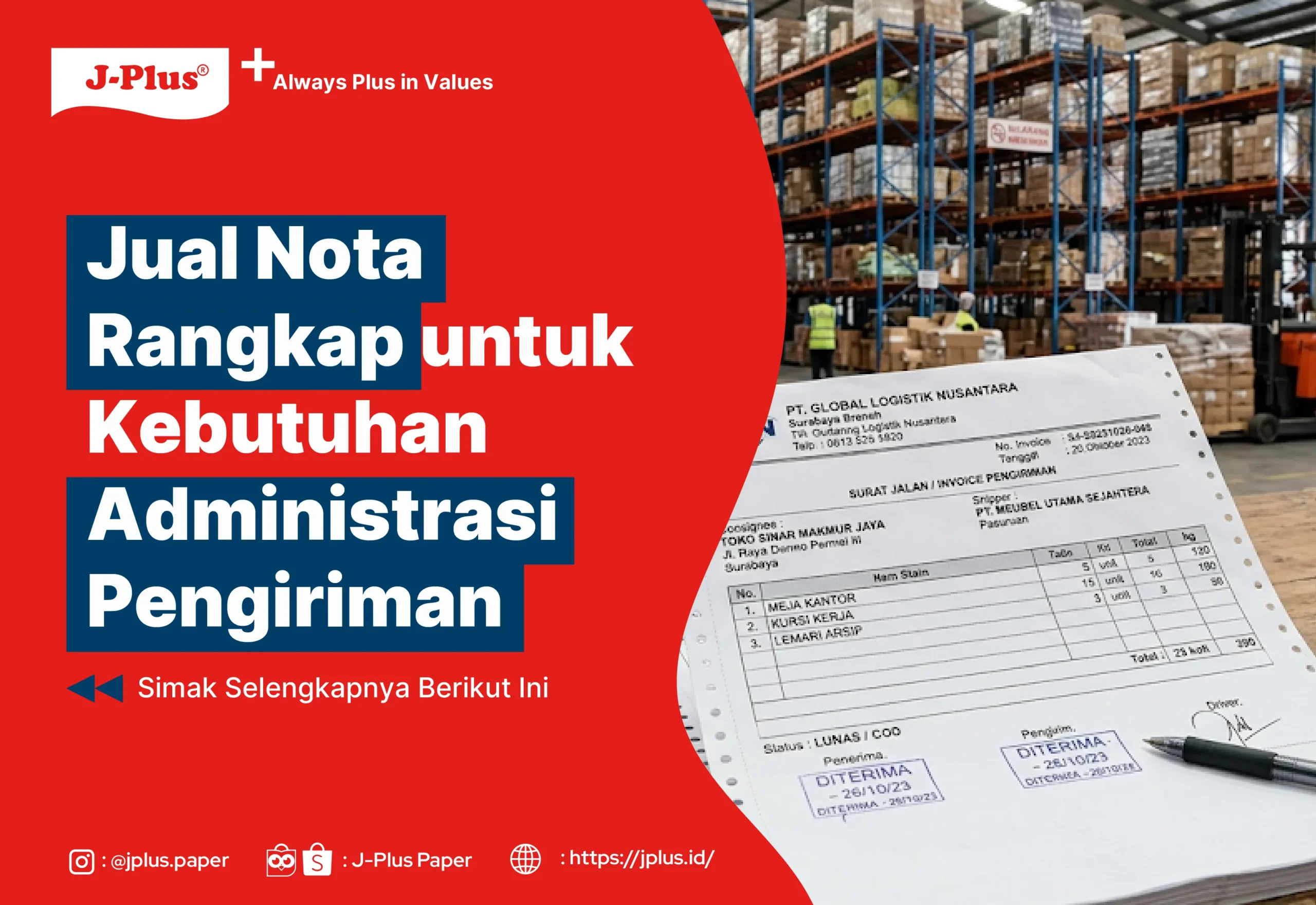 Jual Nota Rangkap untuk Kebutuhan Administrasi Pengiriman