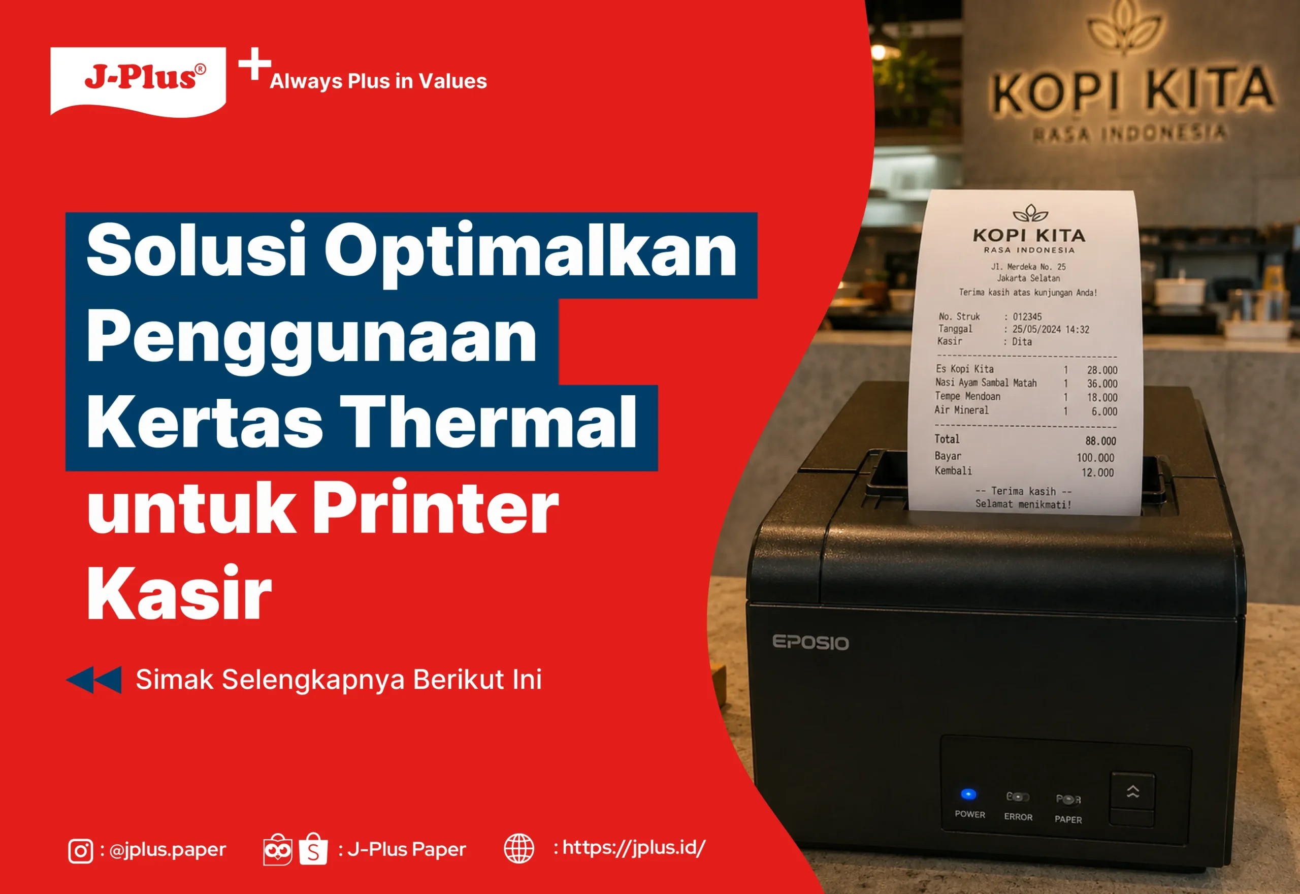 Solusi Optimalkan Penggunaan Kertas Thermal untuk Printer Kasir