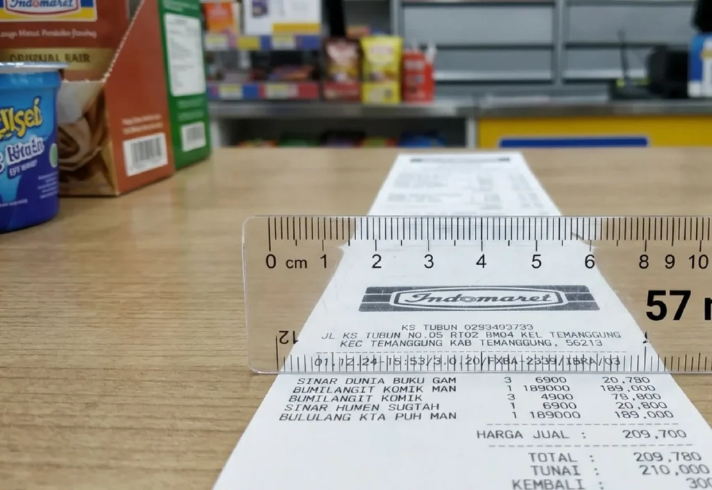 Ukuran Kertas Struk Kasir yang Banyak Digunakan di Indomaret