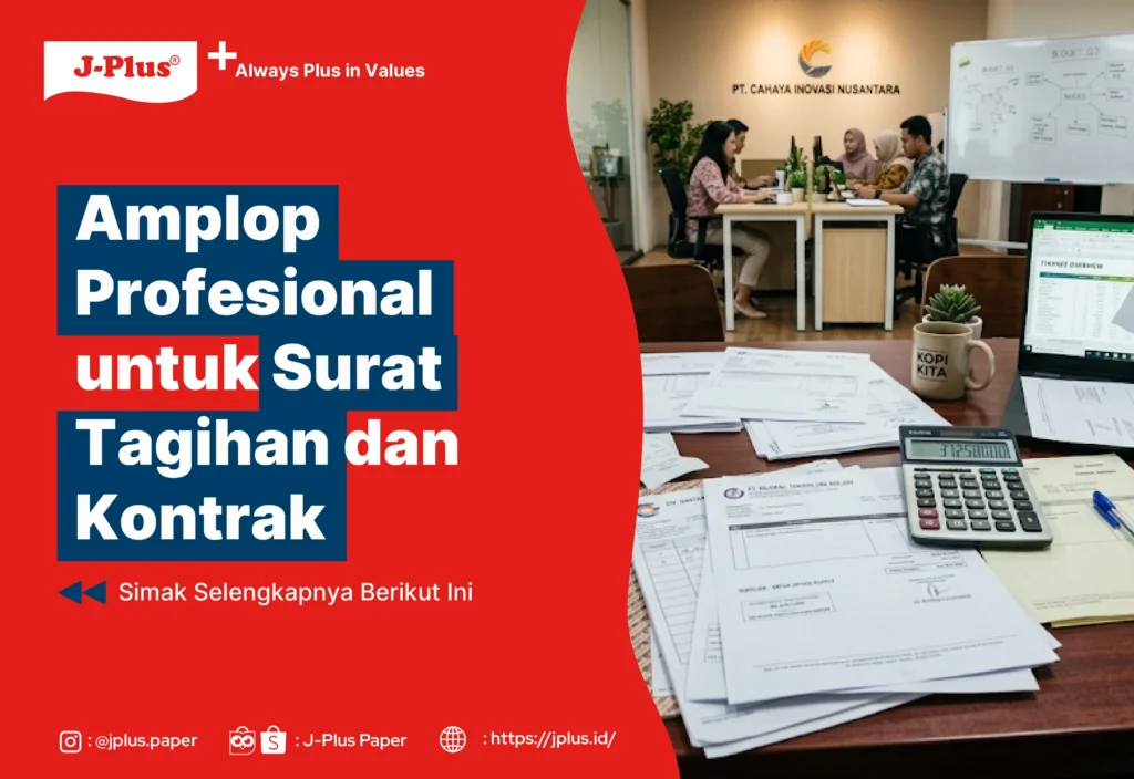 Amplop Profesional untuk Surat Tagihan dan Kontrak