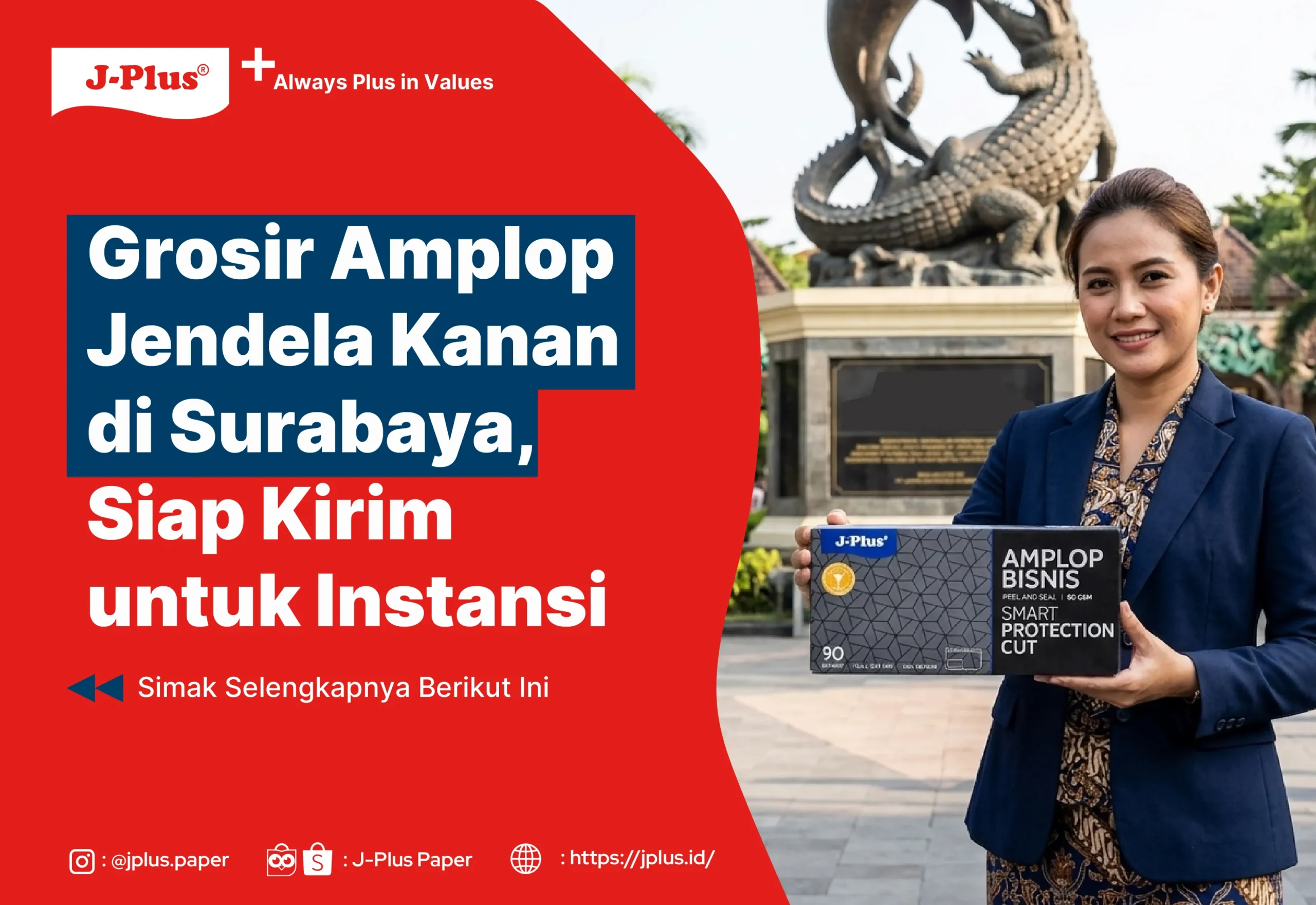 Grosir Amplop Jendela Kanan di Surabaya, Siap Kirim untuk Instansi