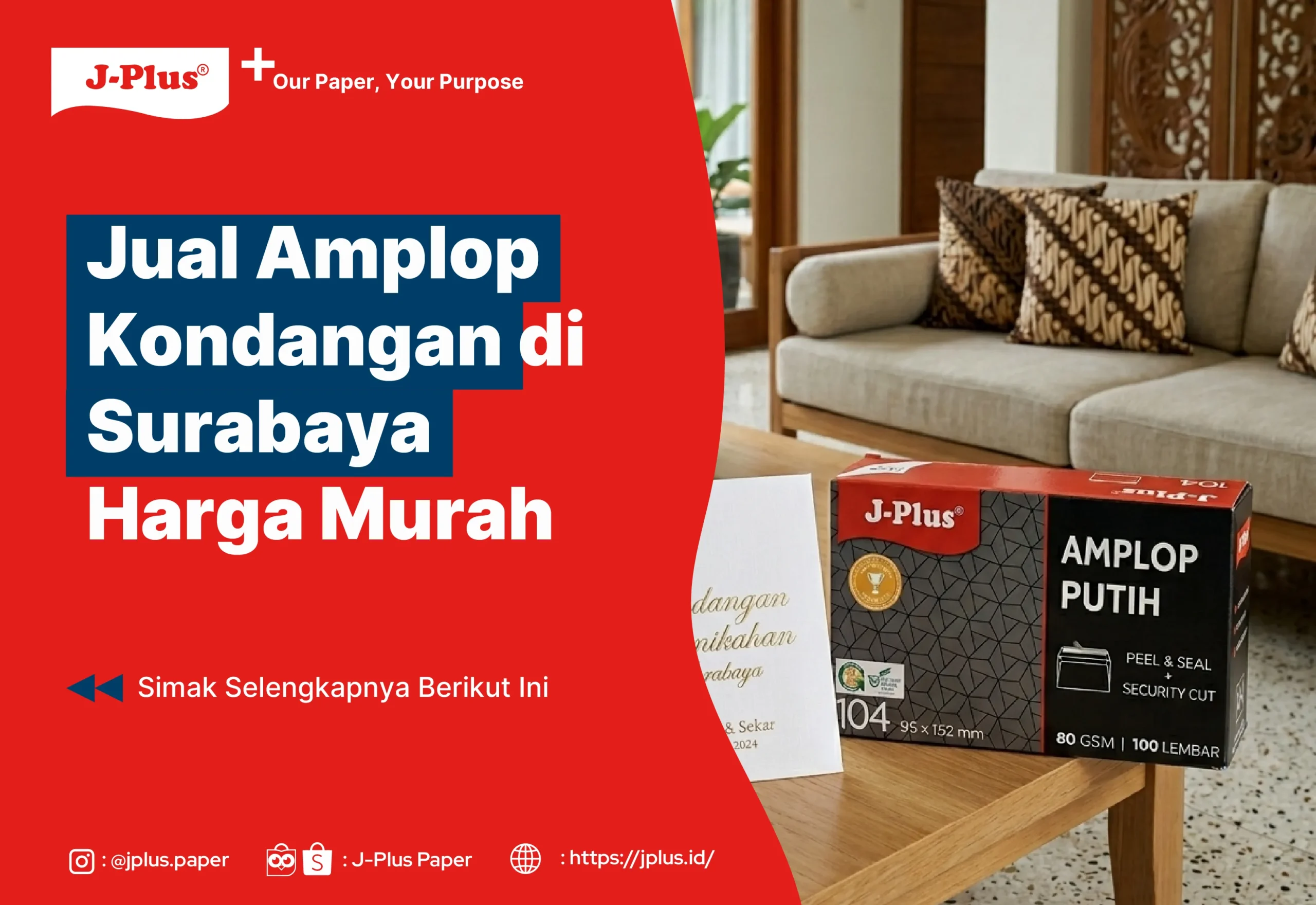Jual Amplop Kondangan di Surabaya Harga Murah