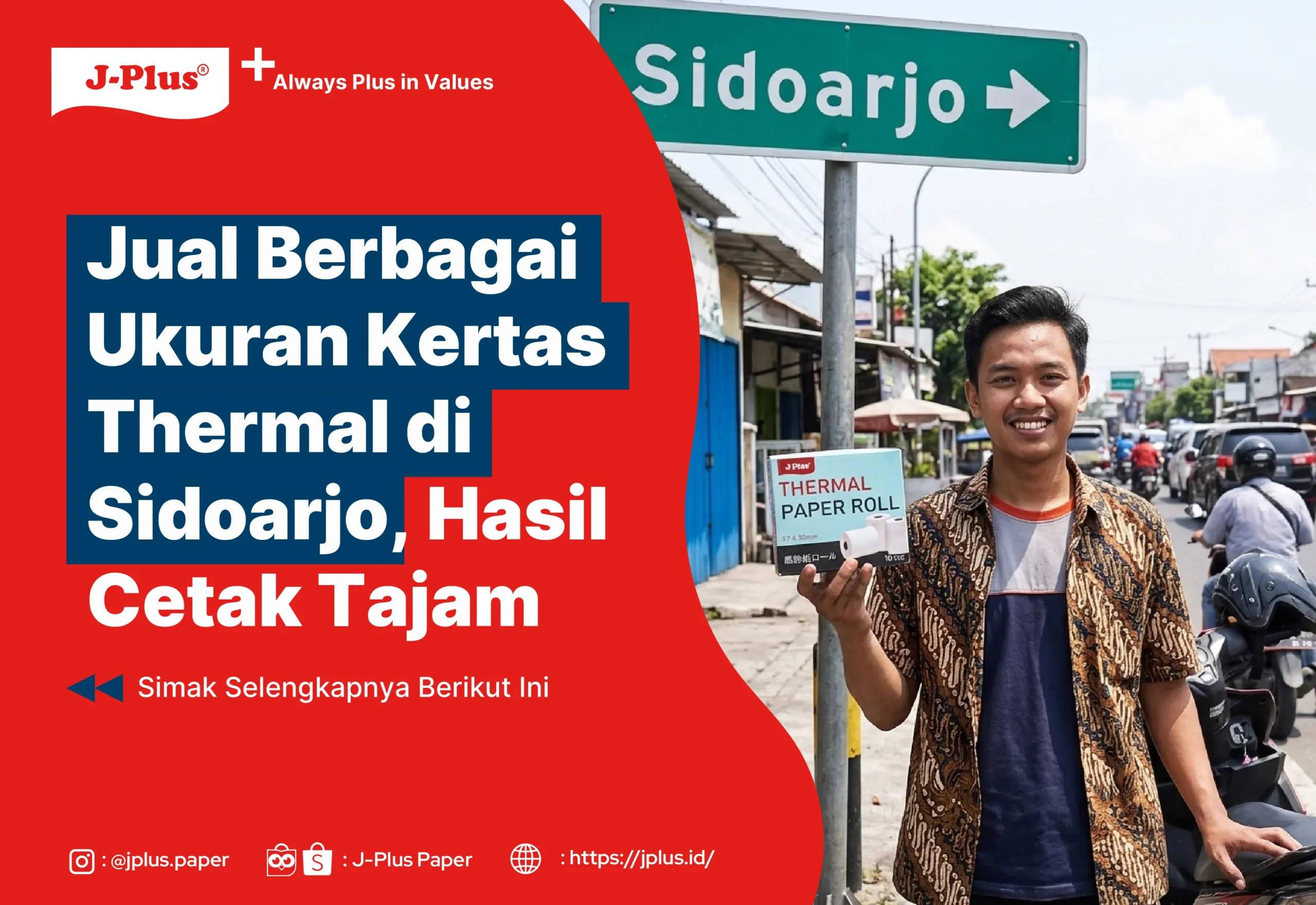 Jual Berbagai Ukuran Kertas Thermal di Sidoarjo, Hasil Cetak Tajam