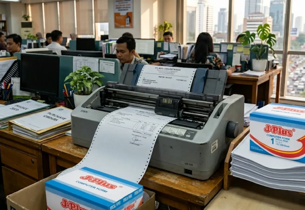 Jual Kertas Continuous Form 1 Ply Surabaya, Solusi Cetak Cepat