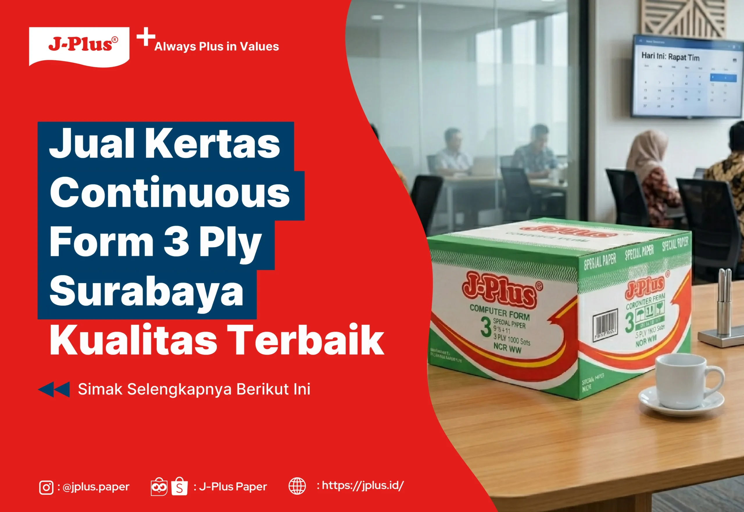 Jual Kertas Continuous Form 3 Ply Surabaya Kualitas Terbaik