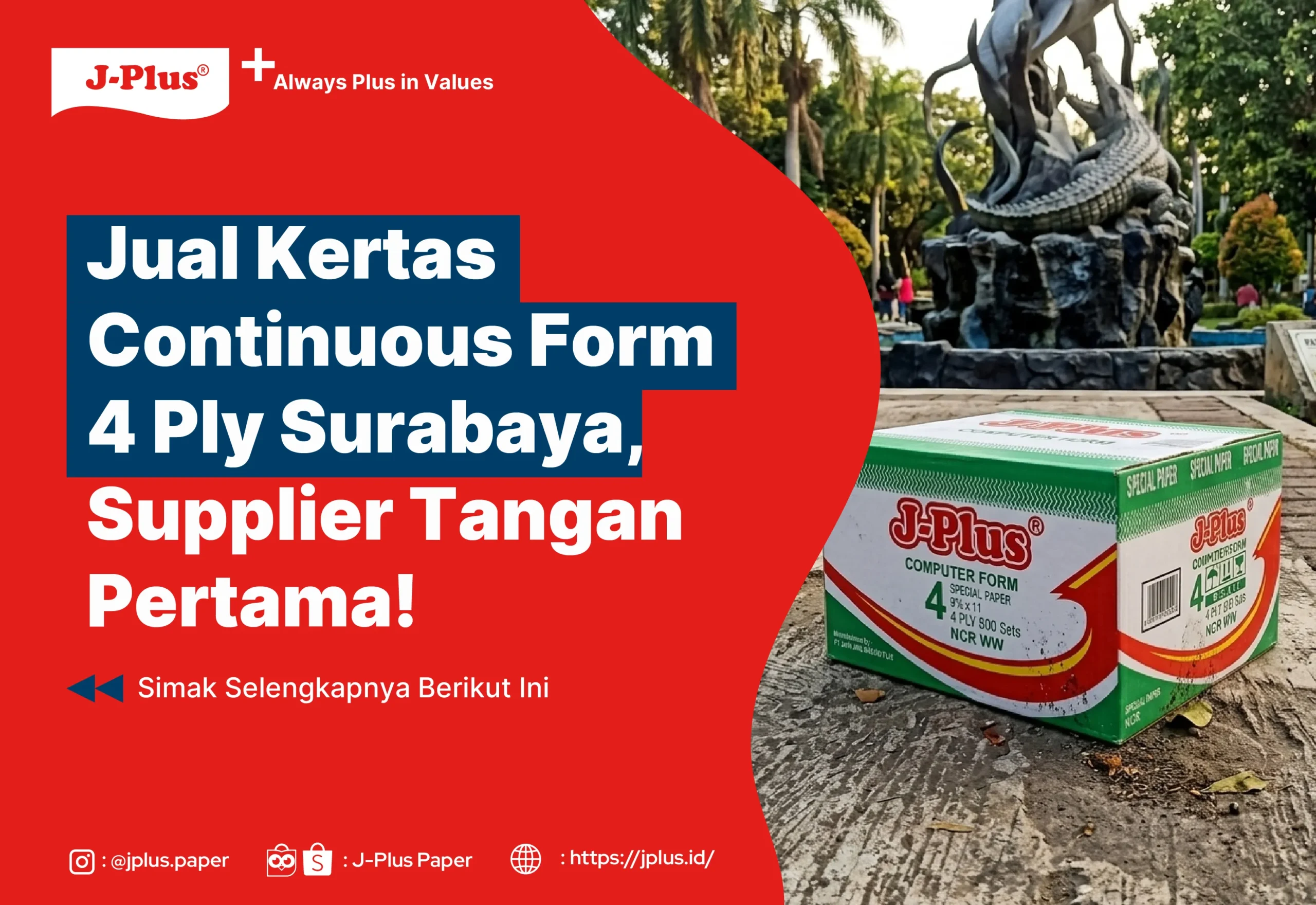Jual Kertas Continuous Form 4 Ply Surabaya, Supplier Tangan Pertama!
