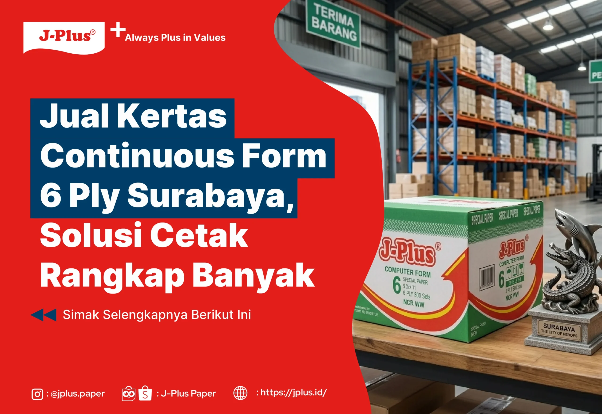 Jual Kertas Continuous Form 6 Ply Surabaya, Solusi Cetak Rangkap Banyak