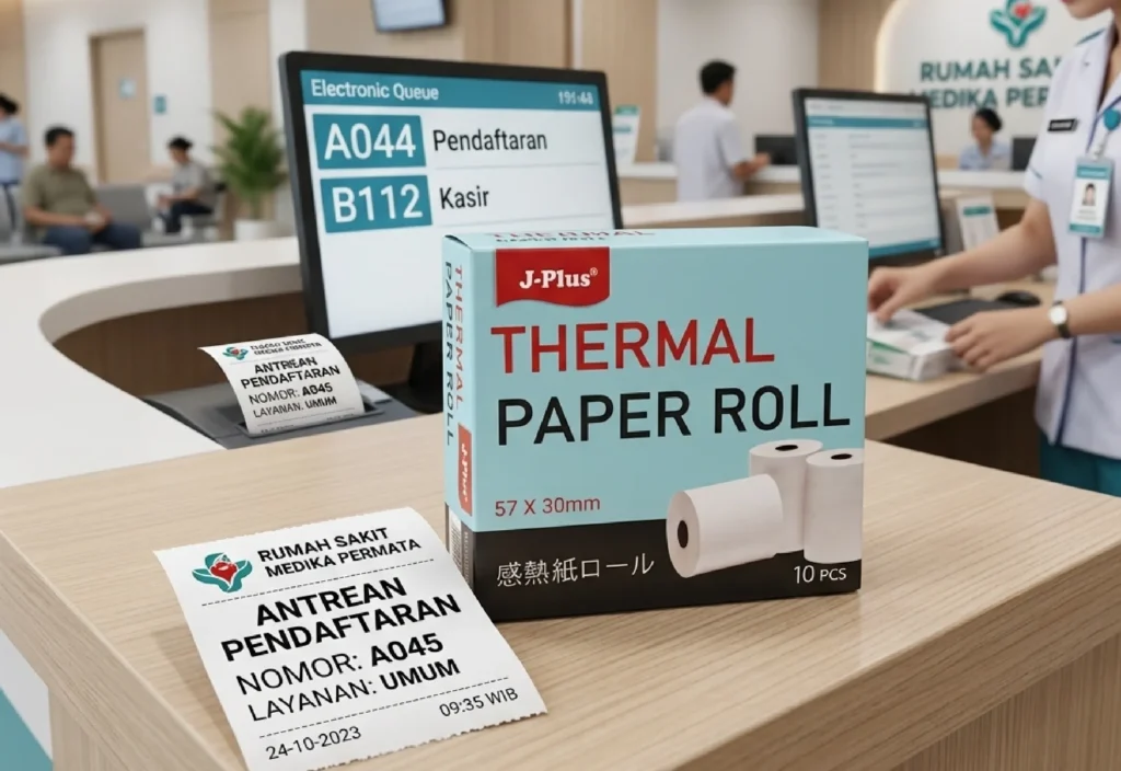 Jual Kertas Struk Antrean Rumah Sakit Area Surabaya Kualitas Bagus