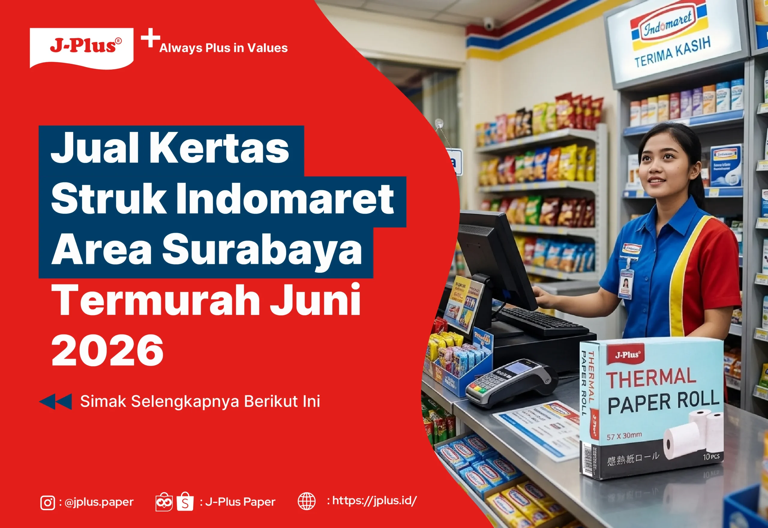 Jual Kertas Struk Indomaret Area Surabaya Termurah Juni 2026