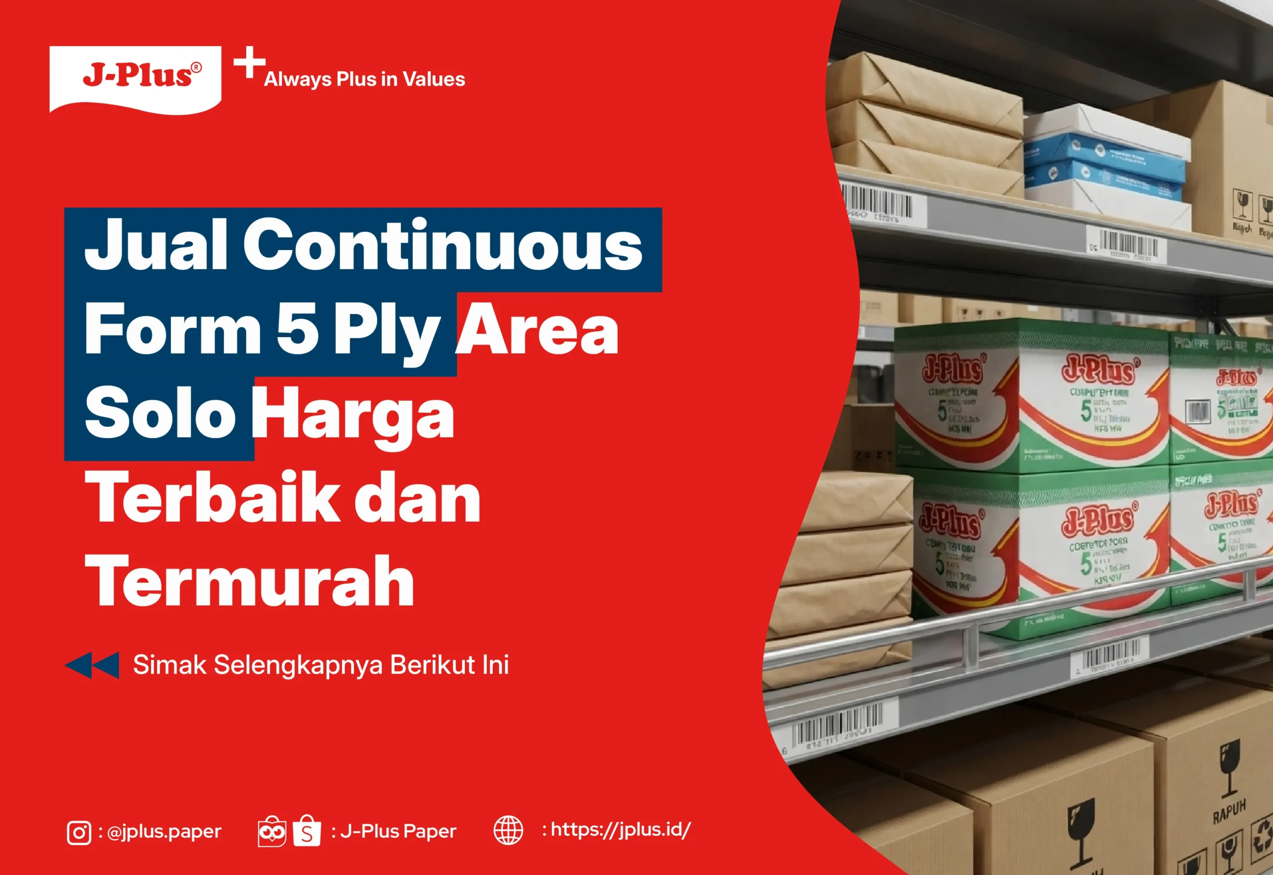 Jual Continuous Form 5 Ply Area Solo Harga Terbaik dan Termurah