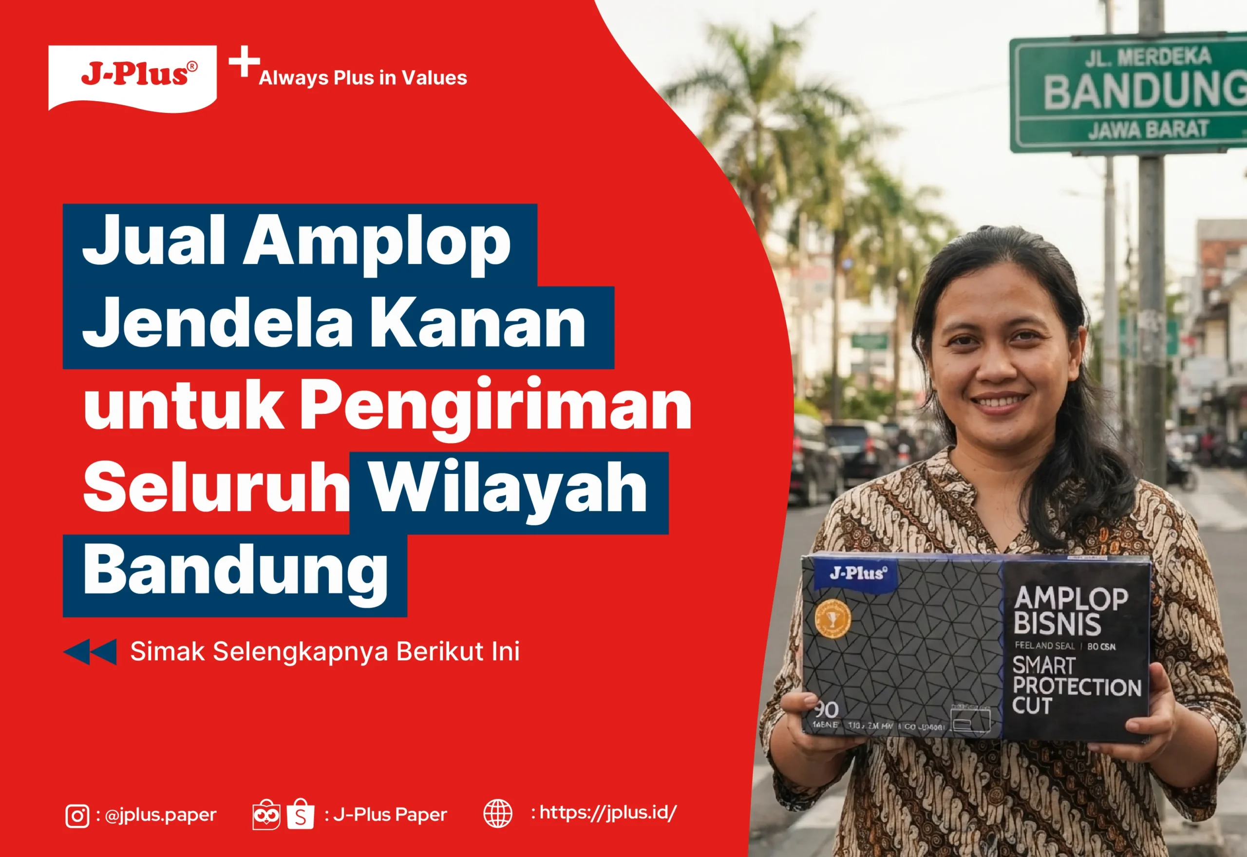 Jual Amplop Jendela Kanan untuk Pengiriman Seluruh Wilayah Bandung