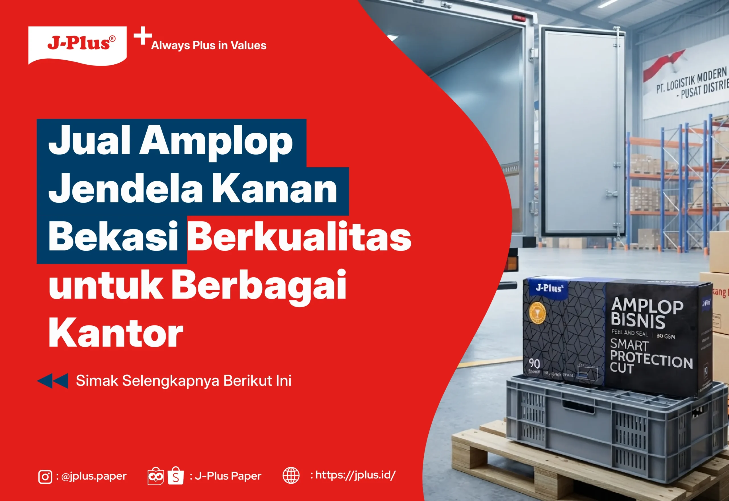 Jual Amplop Jendela Kanan Bekasi Berkualitas untuk Berbagai Kantor