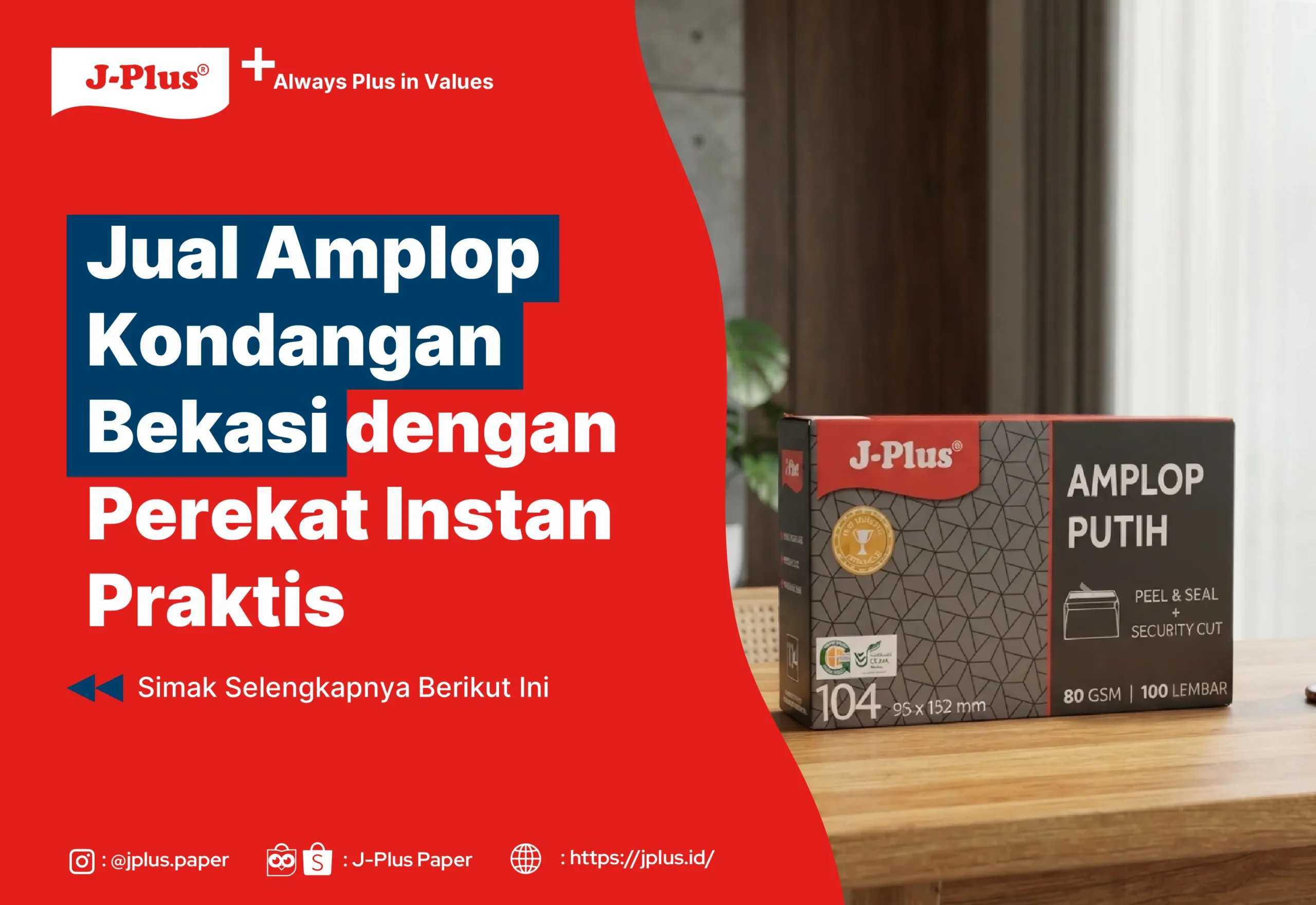 Jual Amplop Kondangan Bekasi dengan Perekat Instan Praktis