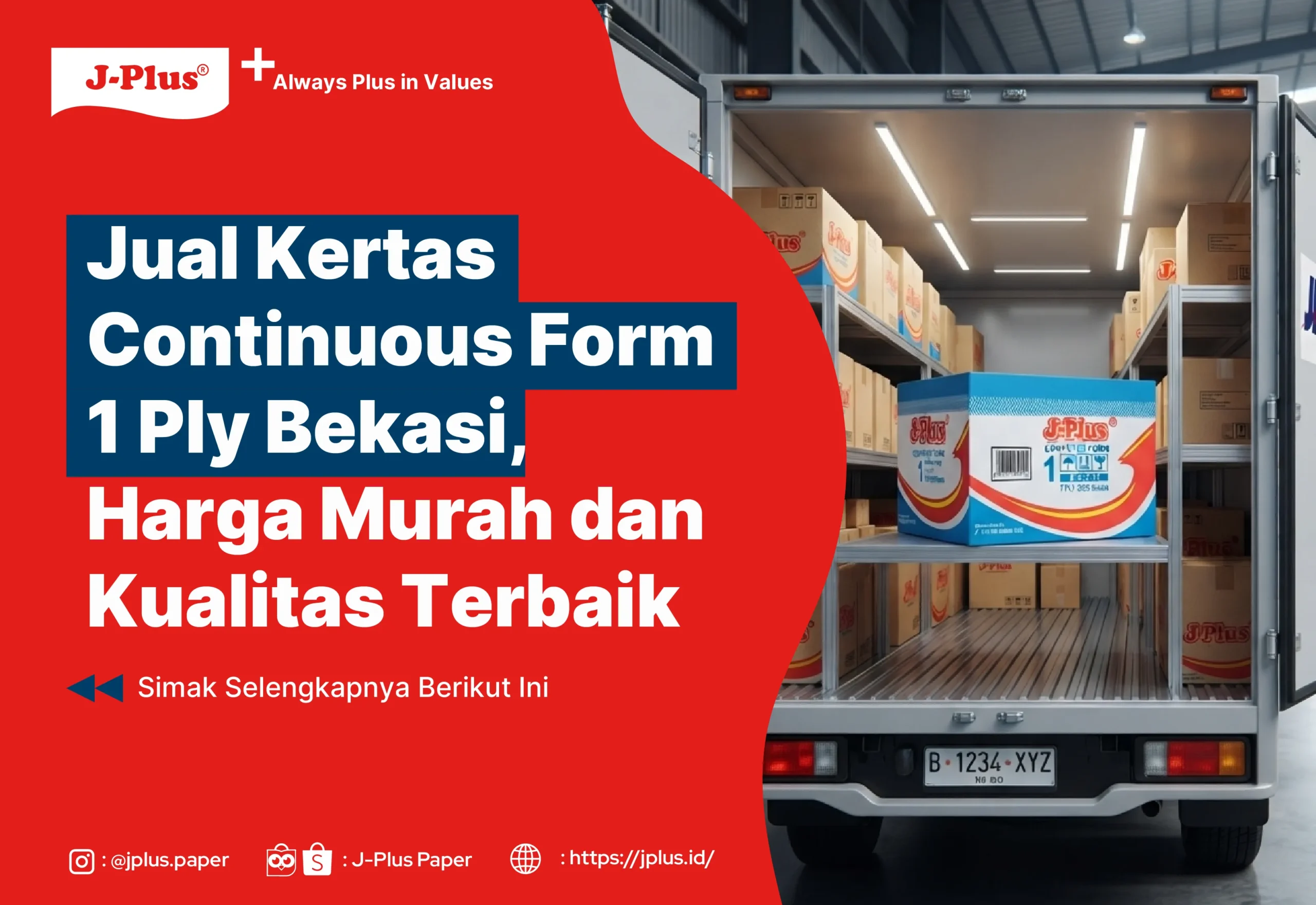 Jual Kertas Continuous Form 1 Ply Bekasi, Harga Murah Kualitas Terbaik
