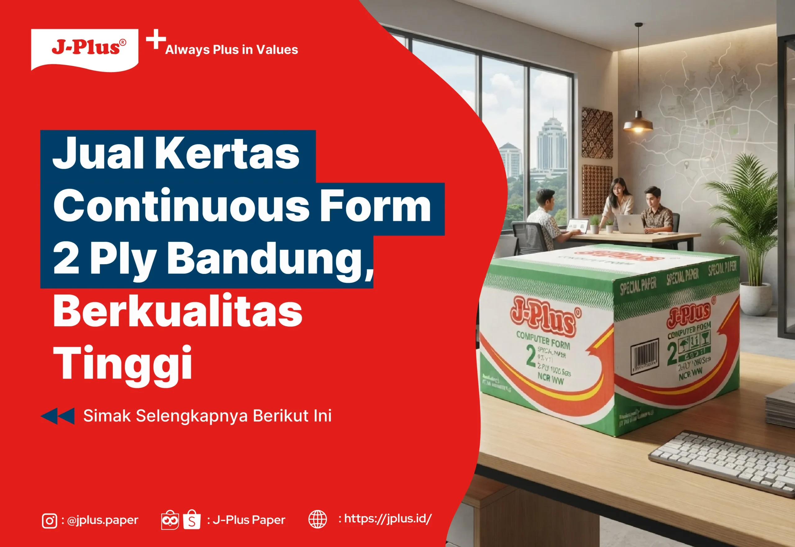 Jual Kertas Continuous Form 2 Ply Bandung, Berkualitas Tinggi