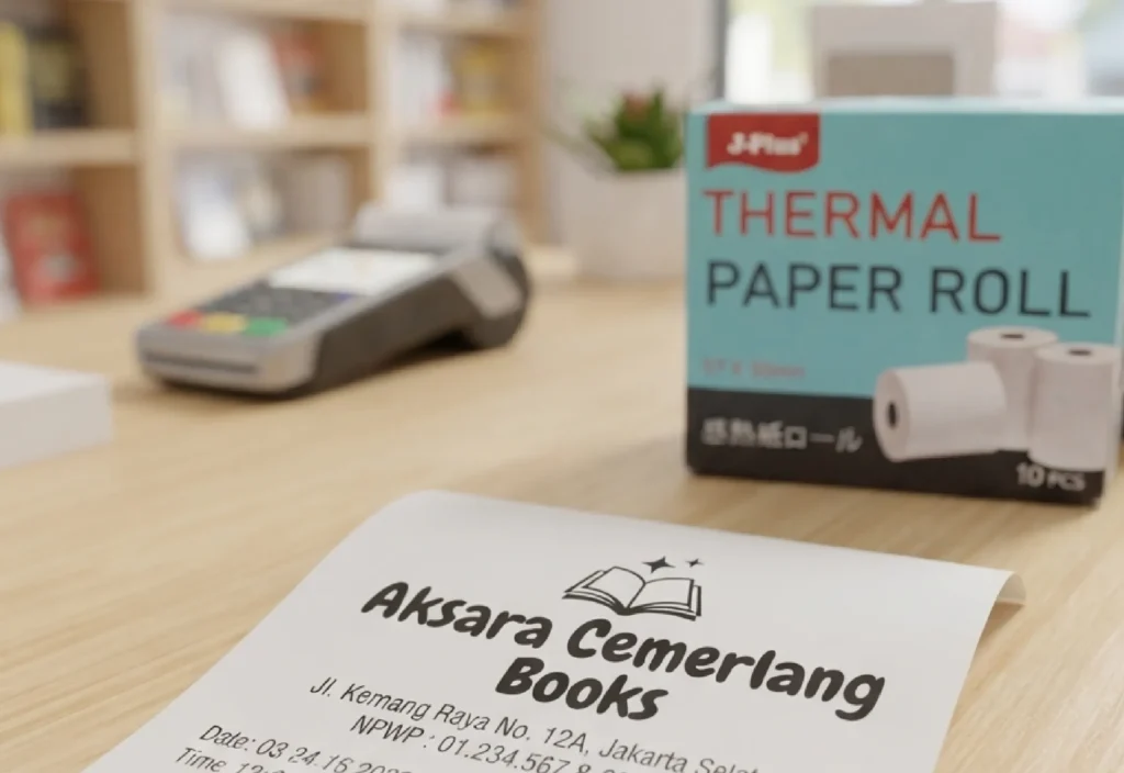 Jual Kertas Thermal 57x30 mm Bandung, Kualitas Cetak Tajam