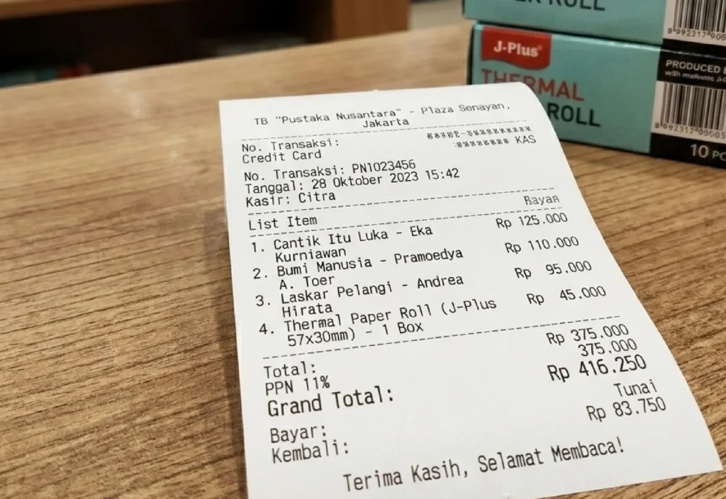 Jual Kertas Thermal 57x30 mm Gresik, Murah dan Berkualitas
