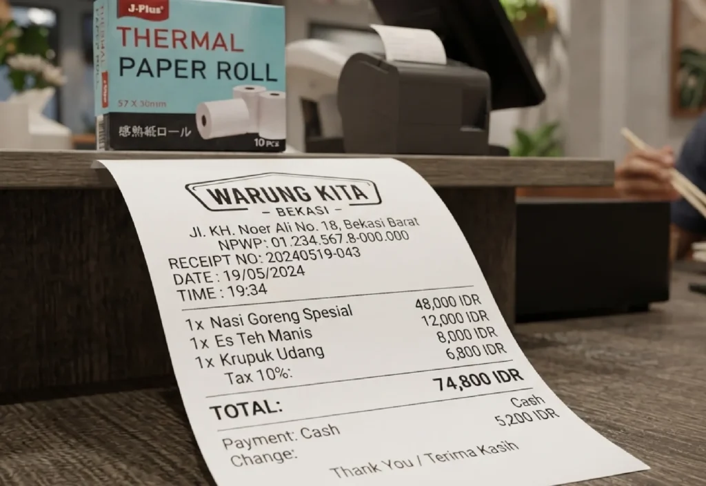 Jual Kertas Thermal di Bekasi untuk Toko Ritel dan Minimarket