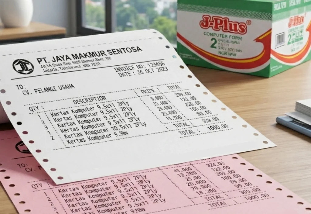 Supplier Kertas Continuous Form 2 Ply Murah di Bekasi